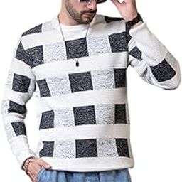 Mens Colorblocked Round Neck Winter Wear Casual Sweater | Stylish Mens Sweater for Winter Season | Warm and Trendy Woolen Pullover-image-19