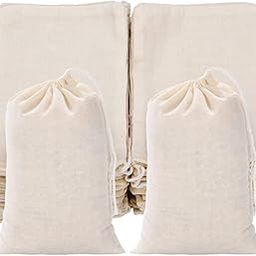 NJ Drawstring Bags Muslin Bag Sachet Bag, Coin Pouch, Pouch for Wedding Party, Jewellery Bag, Gift wrap Pack Bag, Cotton Bag, Travel Bag, Cosmetic Bag (4x6 Inches) (100)-picture-47