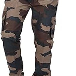 Men's Cargo Jogger Pants, Camouflage Print, Elastic Waist with Pockets, Military Style, Army Print Cargo Trouser and Track Pant-image-45