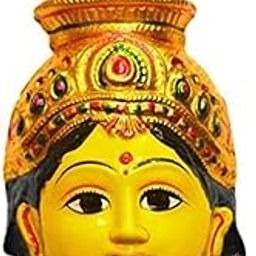 Epoojacart Yellow Ammavari Face - Matha Face - Varalakshmi Face - Amman Face for Pooja (8 X 4)-image-26