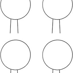 Metal Black Round Shape Garden Trellis for Climbing Plants Money Plants |Plant Tales Garden Decor Bacony Decor Plant Supporter (Pack of-4)-image-101