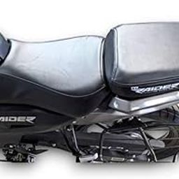 CARBOX Campatibal with TVS Raider 125 Split Bike SEAT Cover, PU Leather Black,Colour,6 mm Cushion Foam.Rope provided,Ready to fit,Quality and Fitting Tested-image-83