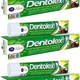 Vedalex Dentolex Herbal Toothpaste with Active Herbal Ingredients, 100g x 3 | Contains Babool, Laung,Flower bud, Miswak,Mulethi, Apamerg,Bakul, Pudina,& Haridra-picture-8