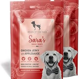 Heads Up For Tails Sara'S Dog Treats - Chicken With Home Made Applesauce - 70 G Each (Dry,Pack of 2)(For adult dogs)-image-18