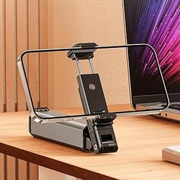 Bitrexup Clip Mobile Holder with 360 Degree Adjustable Angles Portable Light Weight Stand Foldable Phone Mount for Table/Bed/Video Recording/Vlogging/Traveling Compatible with All Smartphones-18