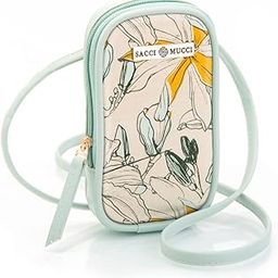 Designer Handmade Mobile Pouch Sling Bag for Women and Girls.100% Vegan Leather and Coated Duck canvas Fabric, Lightweight and Durable-image-17