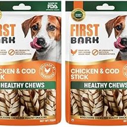 First Bark Tender Treats for Dogs | Dog Food | (70 GMS, Chicken & COD Stick)-image-18