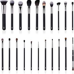 PAC Cosmetics Absolute Basics (21 Brushes) Best Professional Makeup Brush Set for Face, Eyes & Lip Makeup Application and Blending Needs-56
