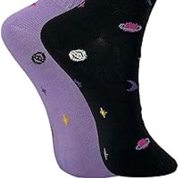 Women's Ankle Length Designer Knitted Multicolor, Multi-Purpose Socks | Socks for Women-image-88