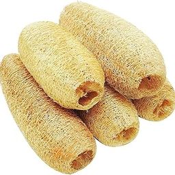 VOS 100% Natural Body Scrubber 5 Pieces of Loofah Sponges for Bathing (12cm to 18cm)-22