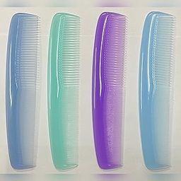 Maple Detangling Premium Dressing Hair Comb for Men,Women Combo Transparent (Multicolour), Pack of 4-image-86