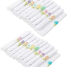 Women's 100% Pure Cotton Handkerchief Multicolor Pack of 10 (Combo of 2)-image-19