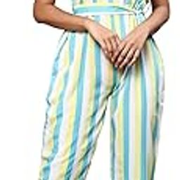 Floral Print Jumpsuit, Green And White, Indian Fit-image-55