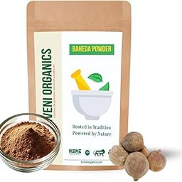 Triveni Organics Baheda Powder - Natural Ayurvedic Remedy for Detoxification | Respiratory Health & Wellness | Vibhitak | Beleric Myrobalan | Immunity Booster (200)-image-17