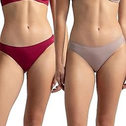 jockey 1803 Women's Medium Coverage Micro Modal Elastane Stretch Mid Waist Bikini Concealed Waistband and Stay Fresh Treatment (Pack of 2)-picture-10