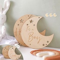 ATORSE 9X Double Sided Mileage Piece Wooden Milestone Photo Card for Baby Children Boys Version-image-8