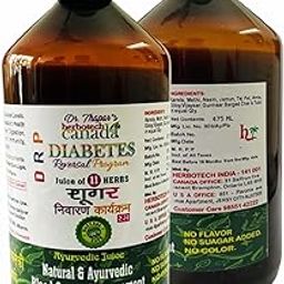 Dr. Thapar’s Herbotech Canada Diabetes Reversal Program | Control with 11 Herbs Juice | Diabcare | Safe & Effective | Neem, Karela, Jamun Juice & More | 450 ml-image-9