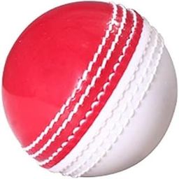 Ranjas Soft core Incredible Cricket Ball Synthetic Indoor Ball - Hand Stitched - 100 Grams - Poly Balls with fine Thread (Red & White)-image-67