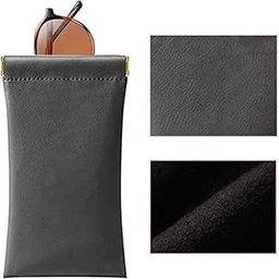 Squeeze Top Glasses Case, Sunglasses Bag Portable Carrying Case for Men and Women | Sunglasses Case Bag Fits Most Glasses and eyeglasses PU leather Portable Women Girls [Multicolor]-picture-22