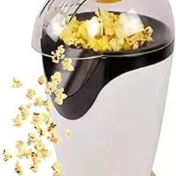 DRUMSTONE (𝟏𝟖 𝐘𝐄𝐀𝐑 𝐖𝐀𝐑𝐑𝐀𝐍𝐓𝐘) White Popcorn Machine: Sleek Design, Hot Air Technology for Healthy Homemade Popcorn Stylish and Portable Snack Maker for Perfect Popcorn Anytime"-image-111