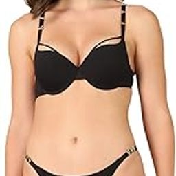 PrettyCat Sexy Compassionate Padded Lingerie Set with Golden Buckle in Straps-image-24