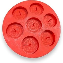 KROKIO® - 7 Seven Chakra Candle Making Silicone Tealight Mould 7 Cavity 10gm DIY Resin Art and Craft Healing Chakra Candle Moulds-image-6