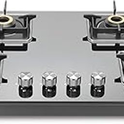 Sujata Gas Stove | 9 Years Warranty | 4 Burner Gas Stove Glass Top, SABAF, ISI Certified, LPG & PNG Compatible, 360° Rotating Brass Gas Nozzle, Jumbo Brass Burner (Premium - Black)-picture-15