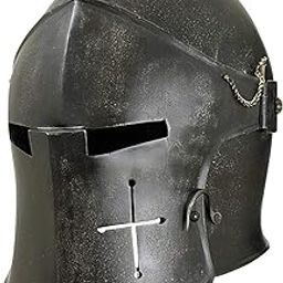 Mark Medival Hub Barbuta Armor Helmet LARP Viking Battle Knight with Visor-19