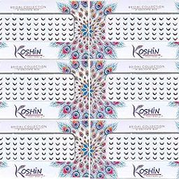 KOSHIN Maroon color Half Moon Shape Small Size (Per Bindi Height 5 mm x Width 6 mm) Forehead Bindi For Girls Women Ladies - Maroon Chand Bindi Pack 6-image-6