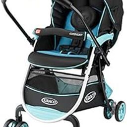 Graco Citi Next Baby Stroller | Super Lightweight Folding Pram Weighs Under 6kg | Forward & Backward Facing with Breathable Cushioned Seat | Highway (Blue)-1