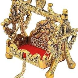 A&S VENTURES Metal laddu Gopal Jhula Laddu Gopal Jhula Krishna palana Gopal ji Krishna Swing for Home and Office, Decorative Showpiece Pooja Mandir-image-67