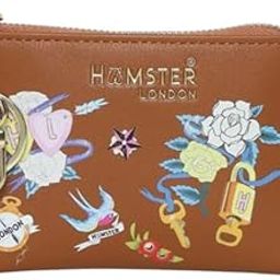 Millionaire Victoria Card Case with Zip - Camel-45