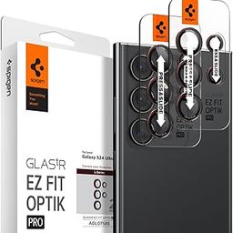 Spigen EZ Fit Optik Pro Tempered Glass Camera Lens Protector Guard for Galaxy S24 Ultra (L-Series Edition) - 2 Pack-10
