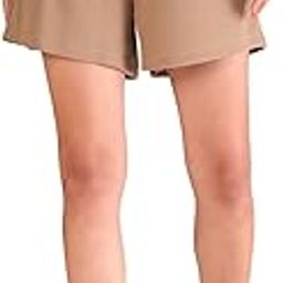 Beige Front Pleated Shorts-image-38