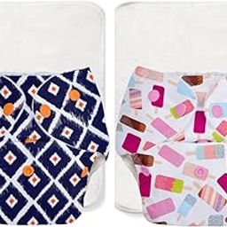superbottoms BASIC - Assorted Pack of 4 (2 Shell+2 Insert) Cloth Diaper For Baby |Washable & Reusable Cotton Cloth Diaper | 0-3 Years | Freesize | Adjustable | Reduces Rash |With Quick Dry Pad/Insert-14
