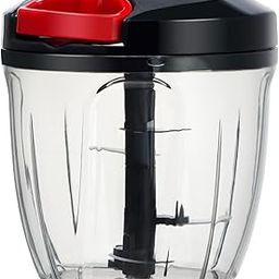 LIMBOLI Manual Food Processor Vegetable Chopper, Portable Hand Pull String Garlic Mincer Onion Cutter for Veggies, Ginger, Fruits, Nuts, Herbs,1000ml (BLACK)-12