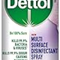 Dettol Multi-Surface Disinfectant Sanitizer Spray Bottle | 24 hours protection| Germ Kill on Hard and Soft Surfaces (Orchard Bloom, 225ml)-24