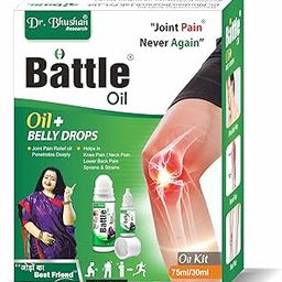 Dr. Bhushan's Ayurvedic Joint Pain Kit (Battle Oil+Belly Drops) for Joint Pains (Knee Pain, Shoulder Pain, Back Pain)-image-101