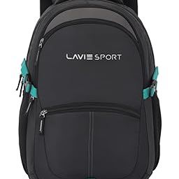 Lavie Sport Laptop backpack 29 litres Casual Bag with Padded Laptop Sleeve for Men & Women | Rain Cover Backpack for Boys & Girls-23
