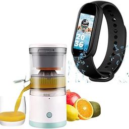 DRUMSTONE (Chaturthi Special-5 Years Warranty) Portable Juicer with USB Charging & M10 Smart Band | Fresh Citrus Juices & Fitness Tracking in One Perfect 𝐂𝐨𝐦𝐛𝐨 - Great for All-image-37