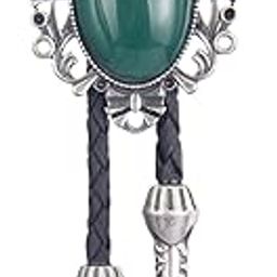 calandis ™ Retro Style Bolo Tie Oval Pendant Clothing Accessory for Graduation Wedding | Bolo Ties | Mens Jewelry-picture-13