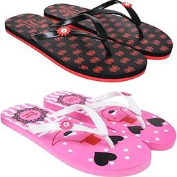 combo Slippers|Slippers for women|Lightweight| Comfortable Footbed | Foot Pain Relief |Skid Resistant | Slippers for Girls & Ladies Daily Use__-image-115