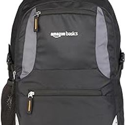 Amazon Basics Large 35L Water Resistant Laptop Backpack with Rain Cover | Accommodates up to 17.3'' laptops | Lightweight and Durable Polyester-7