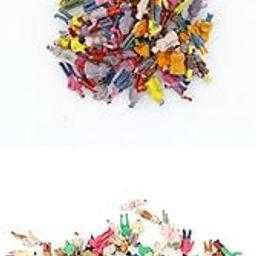 VELURA 100pcs Train Passenger People Figures Scale 1:150+100pcs Train People Figures |1 x Set of 5 Brushes|Other N Scale| Model Railroads & Trains-29