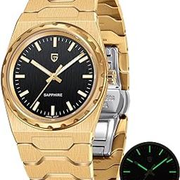 Pagani Design Watches for Men – Ultra-Thin 7mm Japanese Quartz Watch with Scratch-Resistant Sapphire Crystal, 100m Waterproof, 316L Stainless Steel, Dress & Casual Wrist Watch for Men-image-29