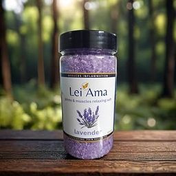 Lavender Bath Salt for Body & Foot Spa | Calming, Aromatherapy, Muscle Relaxing | Lavender Essential Oil & Vitamin E, 200g-image-61