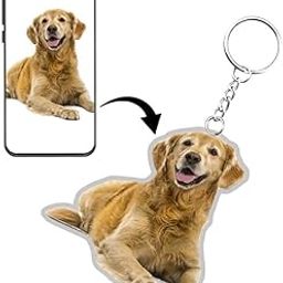 Personalized & Customised Acrylic Pet Keychain With Pet Image-Photo Permanently Printed On Both Sides. Perfect For Pet Lovers.Great Gift Option-Carry Your Beloved Pet Everywhere With You,Black-38