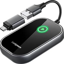 Luckymore Wireless CarPlay Adapter for iPhone, Convert Wired to Wireless Carplay for Apple iPhone iOS 10+ and Cars from 2016-75