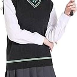 Unisex Vest Sweater Knited Waistcoat Tank V-Neck Sleeveless Pullover Wizard Halloween Cosplay Costume Winter&Fall-image-18
