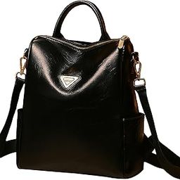Luxury Black Leather Convertible Backpack – Sleek, Versatile & Professional-image-93